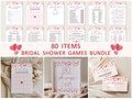 Editable Valentine's Day Bridal Shower Games Bundle Sweet Heart Bridal Shower Valentine Bridal Party Games Printable Templates Corjl 0141