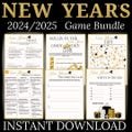 New Years Games Printable New Year's Eve Game Bundle New Year Party Games Family New Years Party Holiday Trivia New Years Kids and Adult