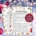 Christmas Left Right Game, Christmas Games Printable, Family Christmas games, Christmas Party Games, School Christmas Games, Office Games
