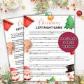 Christmas Left Right Game, Christmas Games Printable, Family Christmas games, Christmas Party Games, School Christmas Games, Office Games