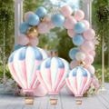 Hot Air Balloon Set Cutouts Decorations, Coroplast Cutout Party Props, Backdrop Cutouts, Signs Table Centerpiece,Baby Shower Hot Air Balloon