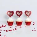 Custom Valentine Cupcake Topper for Valentines Day Decor, Engagement Party, anniversary Decor