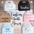 Custom Gable Boxes - Custom Treat Boxes - Gift Boxes for BridesMaids - Birthday Boxes - Personalized Gable Boxes