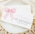 Pink Bow Chocolate Wrapper Printable, Candy Bar Wrapper Template, Chocolate Bar Label, Pink Coquette Bow 1st Birthday Favor Chocolate, BD126
