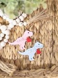 Dinosaur Dino Heart Tag Valentine’s Basket Tags Valentine’s Day Tags Valentine’s Day Tags Custom Name Tag