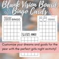 2025 Vision Board Bingo Cards – Printable Digital Download for 2025 Goals, New Year, Date Night & Ladies Night Games