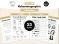 30. Geburtstag Partyspiele - 25 personalisierbare Spiele zum Jahr 1995 - digitales PDF zum ausdrucken