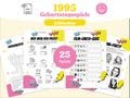 30. Geburtstag Partyspiele - 25 personalisierbare Spiele zum Jahr 1995 - digitales PDF zum ausdrucken
