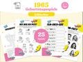60. Geburtstag Partyspiele - 25 personalisierbare Spiele zum Jahr 1965 - digitales PDF zum ausdrucken