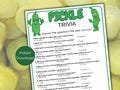 Pickle Trivia Game, Pickle Quiz, Printable Pickle Themed Party Game, Pickle Birthday, Pickle Baby Shower, Pickle Bachelorette Party Game