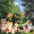 Woodland Cutouts Forest Animals,Woodland Birthday Decoration,Cutout Centerpieces Standee,Baby Shower Decoration,Birthday Party Stand Up Prop