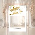 Sweet 16 Birthday Photo Booth Frame, Photo Prop Frame Printable Template, Birthday Selfie Frame, White And Gold Glitter Birthday Photo Decor
