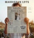 50th Anniversary Game Sheet, Anniversary Party Games Printable, Married in 1975 Game, 9 Games Included, A3 Size, Editable Template, VAC01