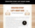 Creation Story LEFT-RIGHT GAME - Printable Bible Game for Sunday School, Youth Groups, and Genesis Bible Study