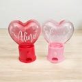 Red Pink Plastic Candy Heart Dispenser - Valentine's Day Gift - Children's Valentine's Gift - Candy Dispenser - Kids Valentine's Gift