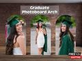 Graduation photo foam board arch backdrops, graduation party prop backdrops, college graduation party decoration, class of 2025