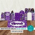 Graduation Decor, Grad Decor Template, Graduation Book, Graduation Canva Template, Canva Graduation Books, Graduation Panel Board, Grad Arch