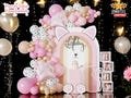 Cat Theme Balloon Garland Arch | Pink Meow Balloon Arch Kit | Kitty Birthday Party Decorations | Purrfect Baby Shower Supplies