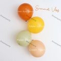 Pastel Color Balloons Garland Kit - Orange, Lemon, Sage & Cream Balloons Arch for Baby Shower, Birthday Party Decor, Bride Shower, Wedding