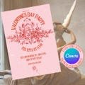 Cupid Valentines Day Party Invitation Template, Valentines Day Invite, Valentines Party Evite, Galentines Day Invite, Digital Download