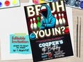 Bowling Birthday Party Invitation | Editable Canva Template | Bruh You In? Bowling Theme | Fun Party Invite for Kids, Teens & Adults