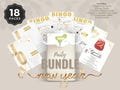 New Year's Eve Party Printables Bundle - Bingo Cards, Champagne & Wine Labels, Sparkler Tags, Resolution Sheets, Cocktail Recipes - Digital