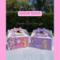 Minnie Mouse, Daisy Duck , Minnie and Daisy Birthday Decorations, Minnie Mouse Favor box, Daisy Duck Favor box, Minnie cutouts, Daisy cutout