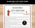 Elijah Bible Game left-right game - Printable Bible Game for Sunday School