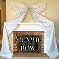 Oversize Bow Event Decor Arch Bow Coquette Party Decor Bow Theme Birthday Party Bow Decor Giant Bow Birthday Banner Bow Blue Toile Decor Bow