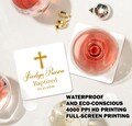Personalized Christening Coaster/Godmother Gifts/Godfather Gifts/Baptism Gifts/Thank you Coaster/First communion Gift/Holy Eucharist Decor