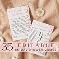 Wildflower Bridal Shower Games,Bridal Shower Games Editable,Bridal Shower Games Pack,Printable Bridal Shower Games,Bridal Shower Game