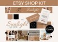 Etsy Shop Kit Boho Colors Etsy Branding Photo Listing Templates Branding Shop Kit in Bright Bright Boho Canva Editable Colors Etsy Banner