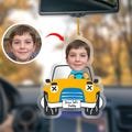 Custom Drive Safe Daddy Ornament,Custom Acrylic Car Decor for First-Time Dads,Unique Gift for Safe Driving,Special Keepsake for Fathers