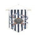 Pennant, Watercolor Crab, Fishermen Aesthetic, Marine Decor, Beach House, Nautical Theme, Ocean Lover Gift, Coastal Home Decor, Seaside